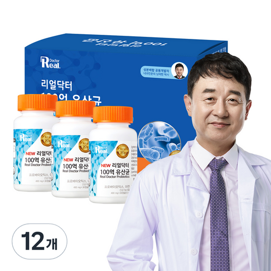 리얼닥터 100억 유산균, 30정, 12개