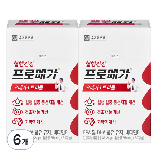 프로메가 오메가3 트리플, 60정, 39g, 6개