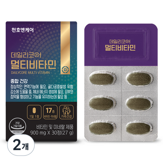 데일리코어 천호엔케어 멀티비타민 30p, 27g, 2개