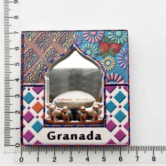 스페인 여행 기념품 냉장고 자석 관광 휴양지 스티커 사진 벽, 1개, 15.Granada frame