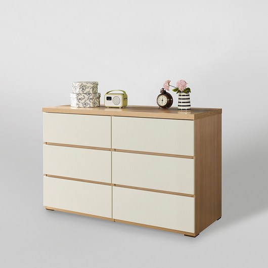 모아이 3단 5단 와이드 서랍장, 아이보리