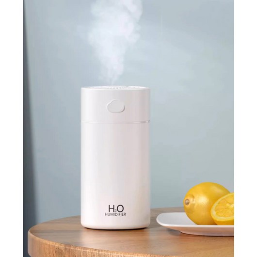 무선 충전식 가습기 400ml, 화이트