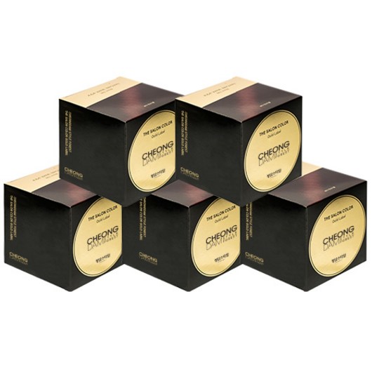 청담스타일 포레스트 더 살롱 컬러 골드라벨 염색제, 와인브라운, 5개