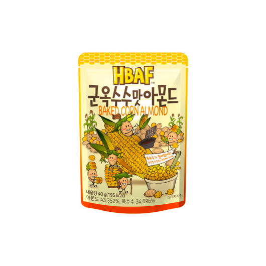 바프 군옥수수맛아몬드, 40g, 11개