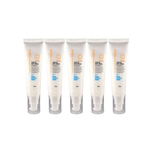 자외선 차단 피부 진정 톤업 선크림 + 헤라 클렌징 폼, 5개, 50ml