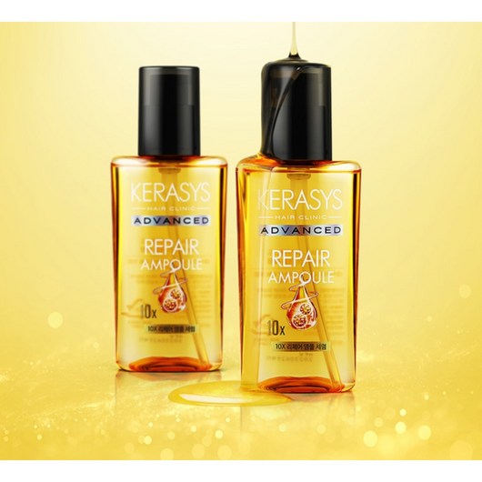 케라시스 어드밴스드 10X 리페어 헤어 앰플 세럼, 80ml, 3개