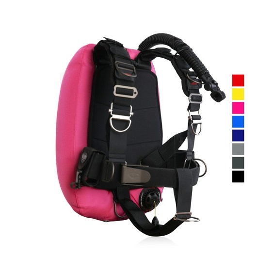 헬리오스 경량BCD-스텔라라이트 X1 싱글탱크 BCD 시스템, 21 lbs, A1퀵풀하네스(코브라버클), 블루