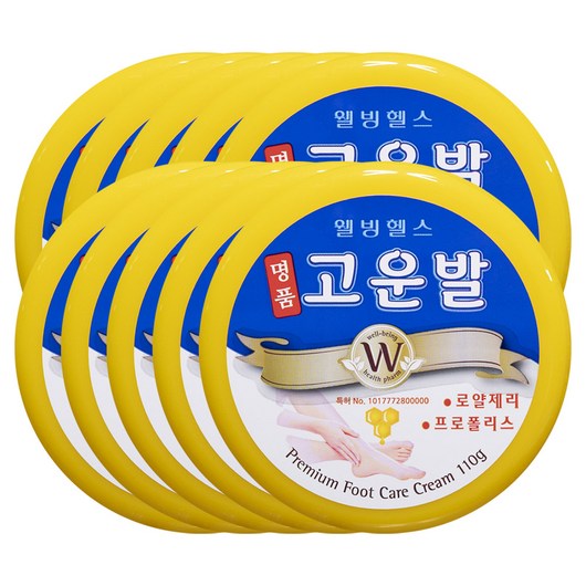 웰빙헬스팜 명품 고운발 크림, 110g, 10개