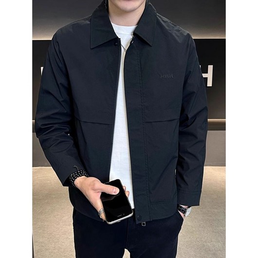 2color 남성용 심플 무지 가을 아우터 데일리 캐주얼 집업자켓 루즈핏 남자코트 야상잠바 빅사이즈