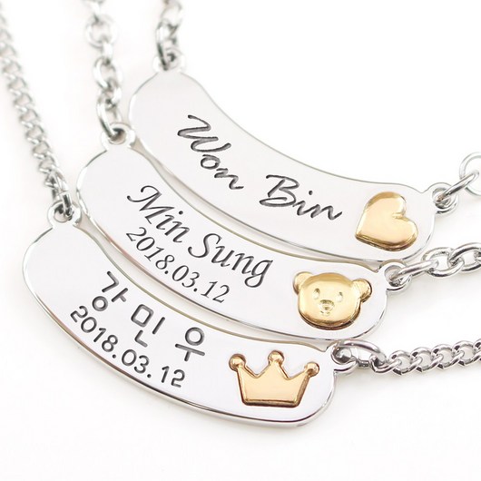 써지컬스틸 미아방지목걸이 스틱 실버드롭장식, 실버드롭목걸이:스틱+천사날개(실버), 고방, 5세이하:33+여유3, 1개