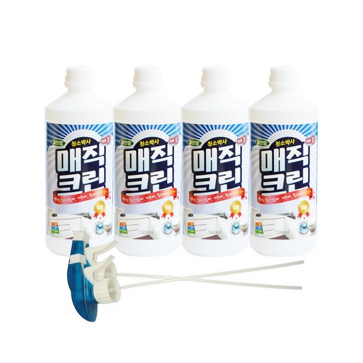 클린맘 매직크린 6종세트 다목적 클리너 가스렌지청소 후드청소 기름때제거, 1개, 500ml