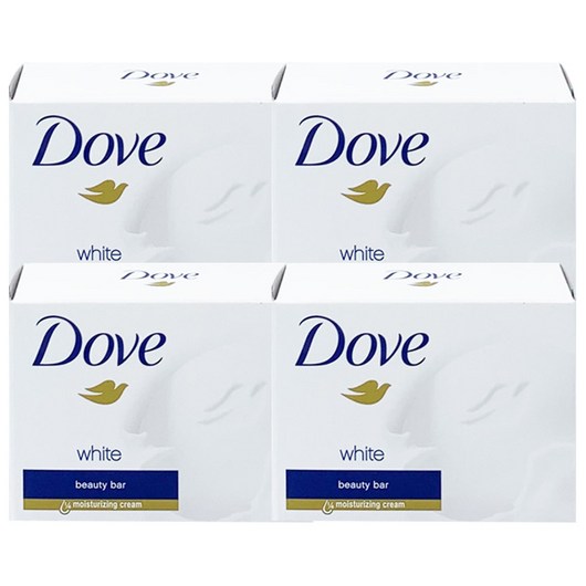 도브 화이트 뷰티 바 클렌징 비누 90g 4개