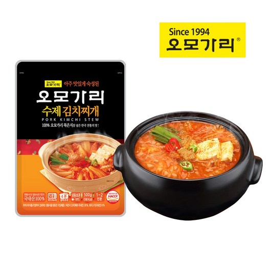 오모가리 수제 참치/돼지고기 김치찌개 500g* 6팩, 돼지고기 김치찌개 * 6팩, 1세트, 500g