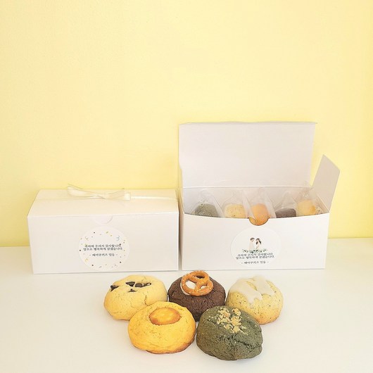 결혼식답례품 쿠키 5종 세트, 쿠키답례품 5종세트, 안함, 결혼01