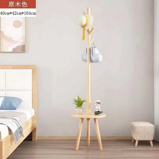 인테리어 옷걸이 원목 드레스룸 나뭇가지 감성 160cm, 코팅 우드색 4구