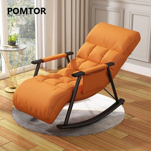 POMTOR 가구 의자 1인용쇼파 1인용리클라이너 흔들의자, 1개, 오렌지