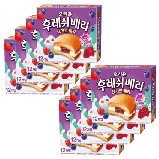 오리온 후레쉬베리 12P(336g) x 8개, 336g