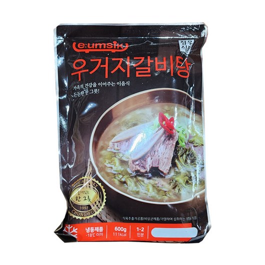 (무)(냉동)청우 우거지갈비탕(냉동 600g), 10개, 600g