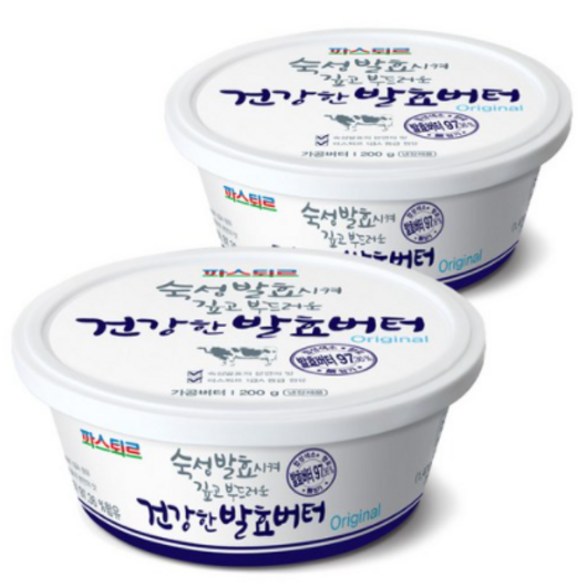 파스퇴르 건강한 발효버터 오리지널200g, 200g, 2개