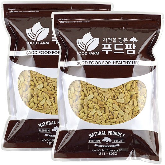 푸드팜 땅콩 햇 볶음땅콩(반태), 2개, 1kg