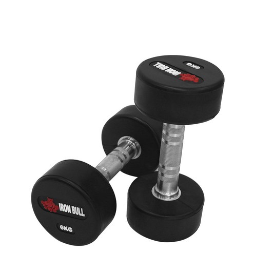 [동화스포츠] 아이언불 덤벨 2~50kg 헬스장 고무아령 (1개), 26kg, 1개
