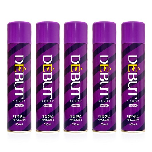 엘라스틴 데뷰센스 헤어스프레이 무스크, 300ml, 5개