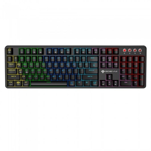 지데빌 GDEVIL G917 SCUD 개스킷 게이밍 기계식 블랙, 갈축, 단일