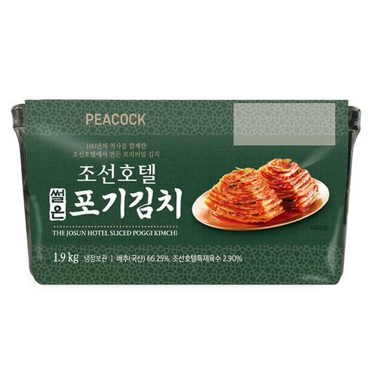 피코크 조선호텔 썰은 포기김치 2kg, 1개