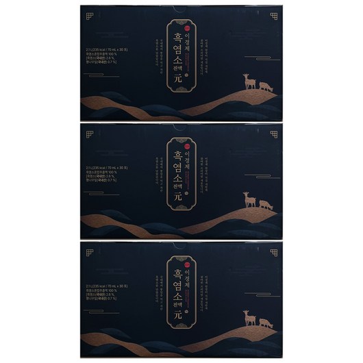 래오이경제 흑염소진액 원, 2.1L, 3개