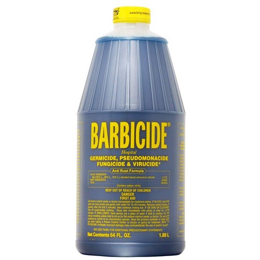 바비사이드 Barbicide 안티바이러스 미용실 네일샵 살롱 도구 살균제 소독제 농축액 64 Oz. 1 890ml, 1개, 2L