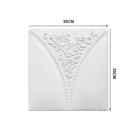 셀프 접착 폼 벽지 방수 배경 벽 스티커 렌탈 하우스 천장, 1.Blanco, 1개, A0pcs