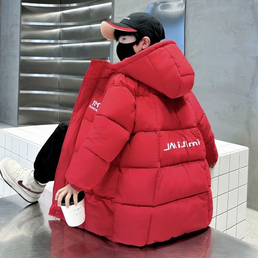 비비키드 벤 남아 겨울 외투 솜패딩 초중생 후드 롱 패딩 집업 초등생 도톰 점퍼 (JM-9018)