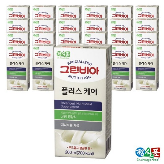 정식품 플러스 케어 200ml 저나트륨 일반 영양식, 24개 헬스케어