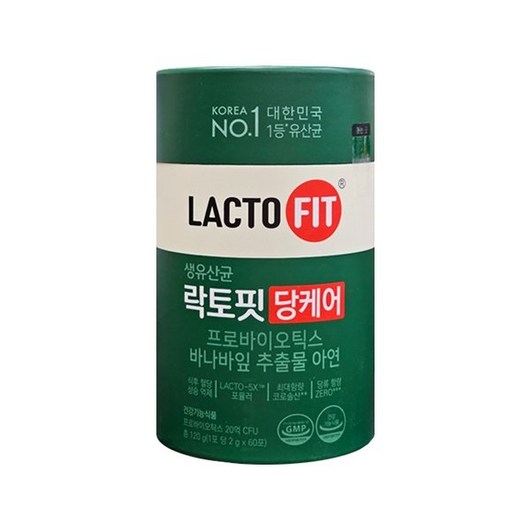 종근당건강 생유산균 락토핏 당케어 2g x 60포 - BNS, 없음, 120g