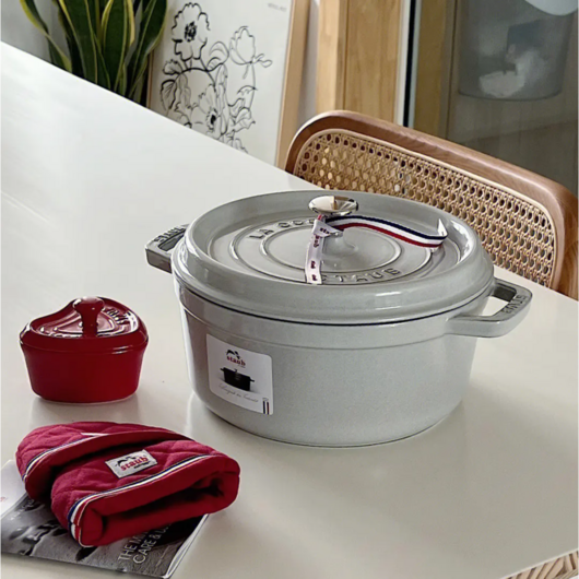 프랑스 스타우브 주물 냄비 16cm 라이스 꼬꼬떼 솥밥, 트러플화이트, 26cm