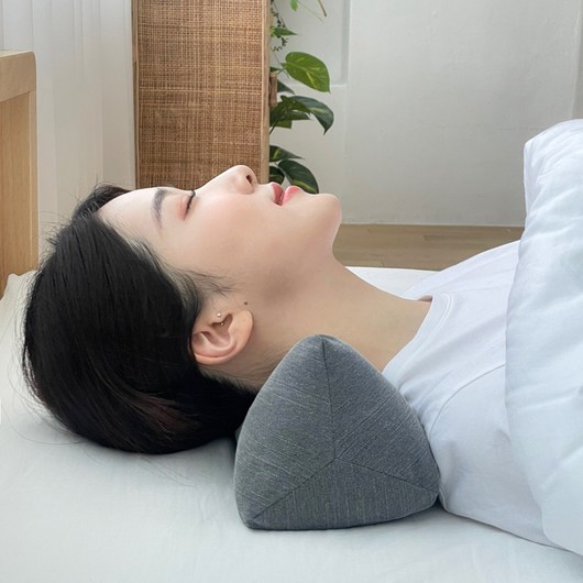 누아베개 경추목베개 수건 원형 거북목 일자목, 피그먼트 옐로우(미니사이즈), 메밀, 1개