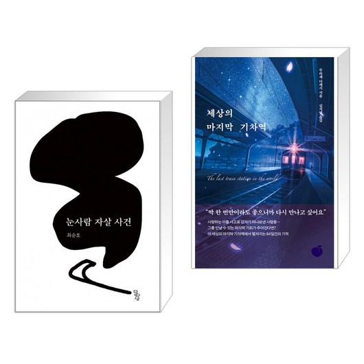 (서점추천) 눈사람 자살 사건 + 세상의 마지막 기차역 (전2권), 달아실