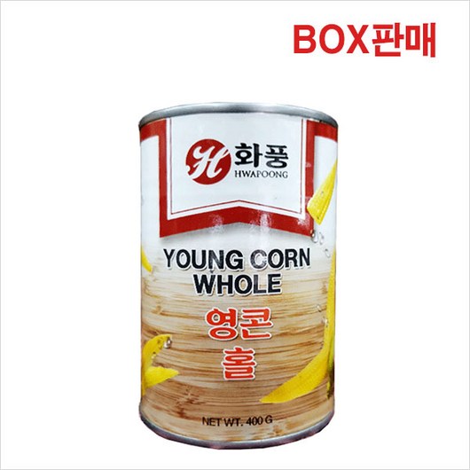 무료 영콘(홀 화풍 400g)X24 | 홀 작은옥수수, 1개, 개당 중량본상품선택