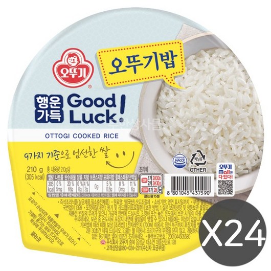 오뚜기 맛있는 밥 210g x24, 24개