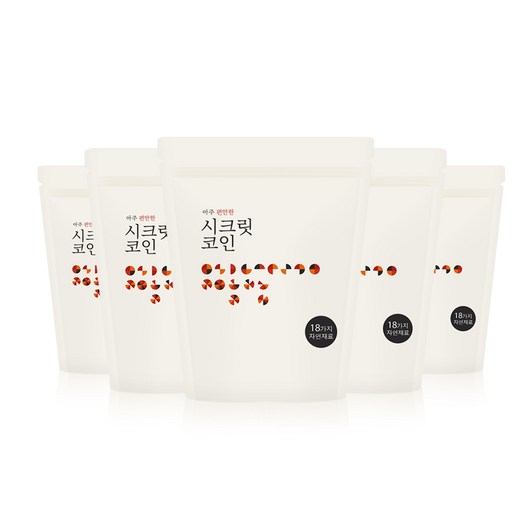 빅마마 시크릿코인 편안한맛, 80g, 5개