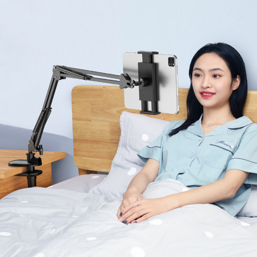 클램프 거치대 태블릿 스마트폰 12.9, 블랙