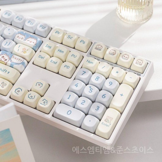 고양이 M108 독거미 타란튤라 기계식 키보드, 녹축, 10, 녹축