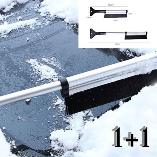 차량 눈 성에 제거기 길이조절 겨울철 차량관리 1+1, 1세트