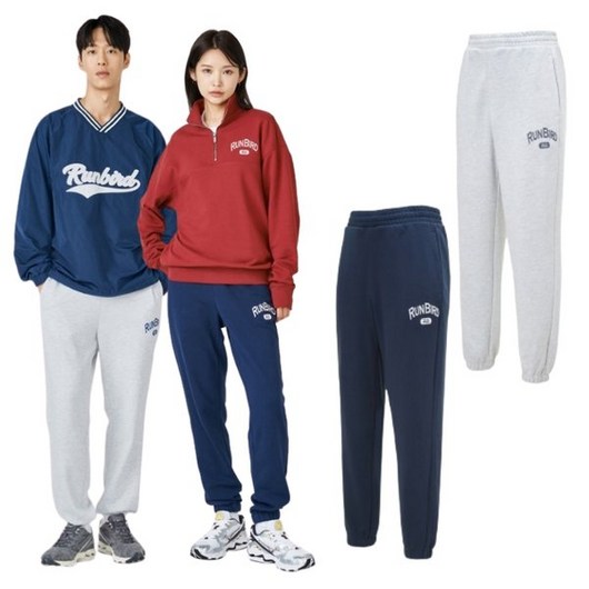 미즈노 23AW 공용 기본 런버드 스웻 팬츠 32YD355003 32YD355014 2C 면폴리 혼방 소재 236528