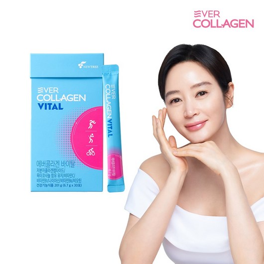 에버콜라겐 바이탈 야외활동 중 피부 수분 충전, 2박스, 30회분