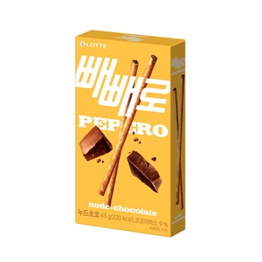 누드 빼빼로, 50g, 40개