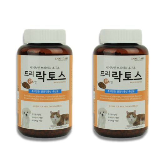 강아지유산균 프리락토스 분말타입, 280g, 2개