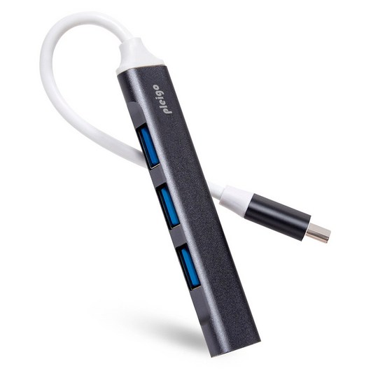 액센 멀티허브 4포트 C타입 usb멀티허브 USB 3.0 usbc허브, 1세트