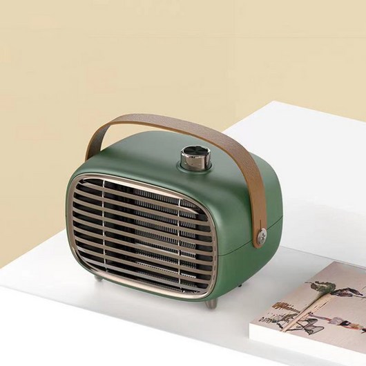 고출력 PTC 세라믹 히터 휴대용 전기 히터 가정 침실 사무실 온열 이중 사용 700W, EU, Green, 4) Green - 700W - EU