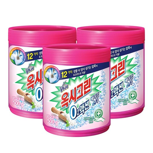 오투액션 베이킹소다 용기 500g, 3개
